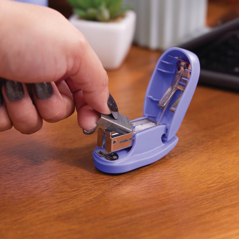 Swingline Mini Stapler, Tot, 12 Sheet Capacity, includes Built-In Staple Remover & 1000 Standard Staples, Purple - S7079173 - Image 4
